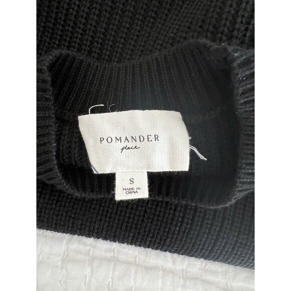 Tuckernuck Pomander Place Black Sweater Dress Shift Style Size Small EUC - Picture 5 of 7